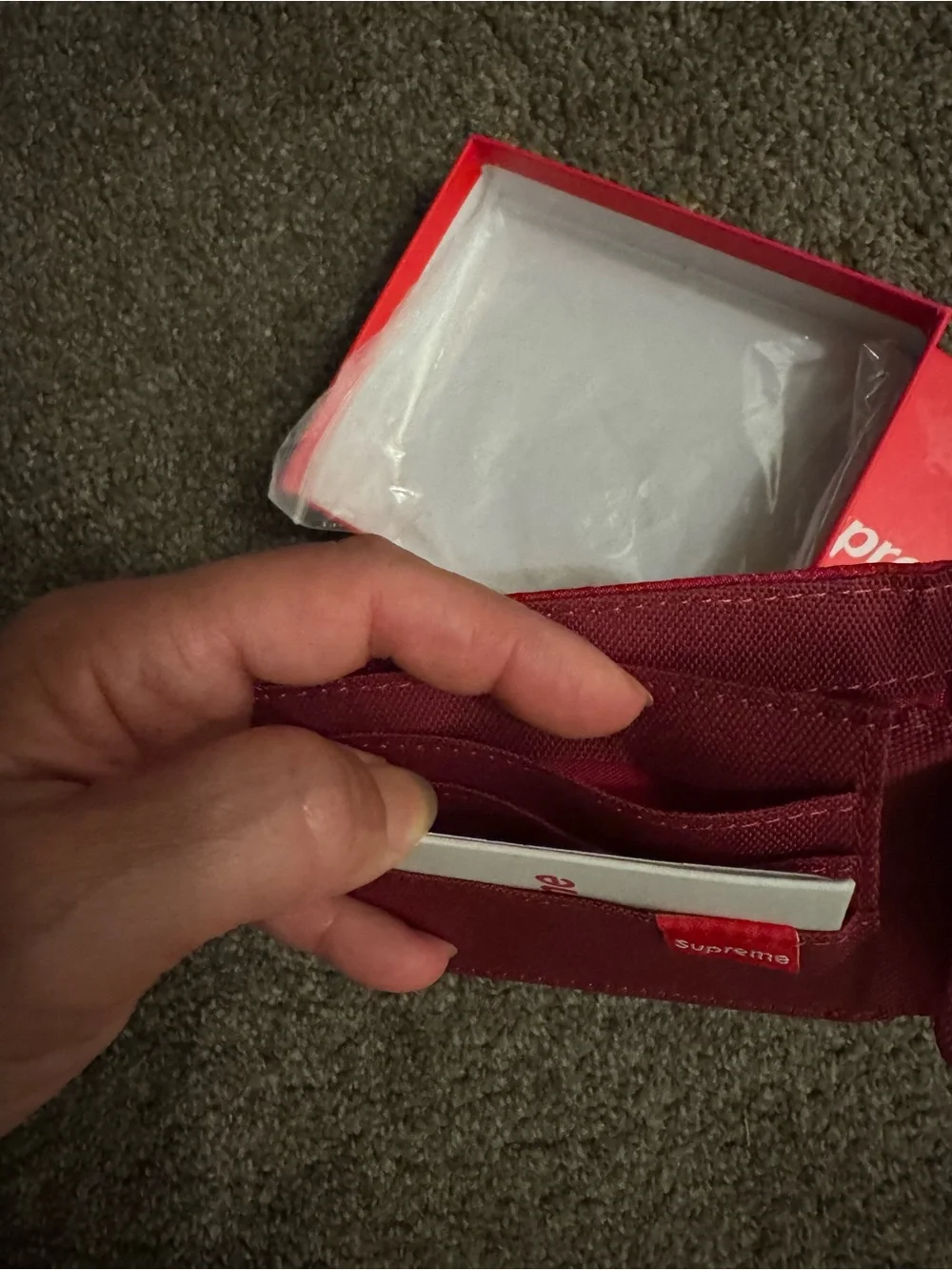 Unisex, red wallet
